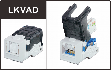 Không cần dụng cụ với nắp đậy - Giắc cắm hình chìa khóa dòng LKVAD